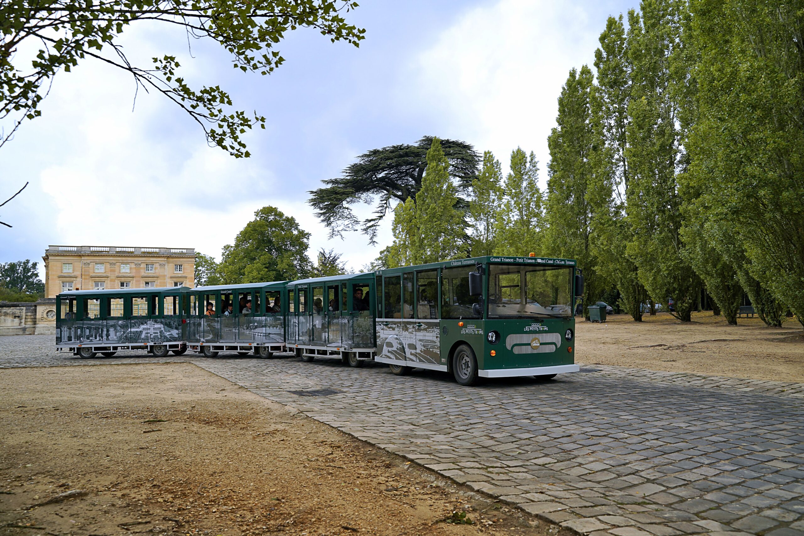 Tourist mini-train in the gardens of the Palace of Versailles®.